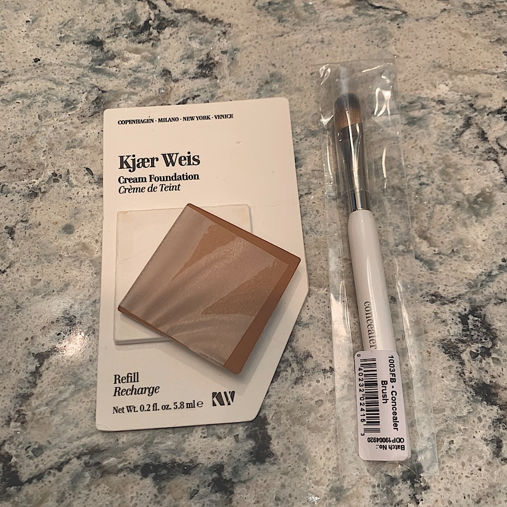 Kjaer Weis Cream Foundation and brush